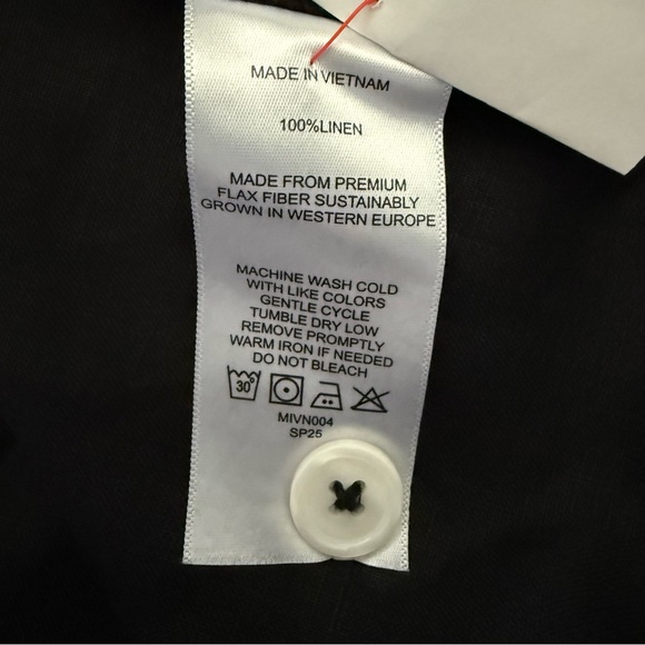 NWT Quince 100% European Linen Button Front Dress - Small - Picture 12 of 13